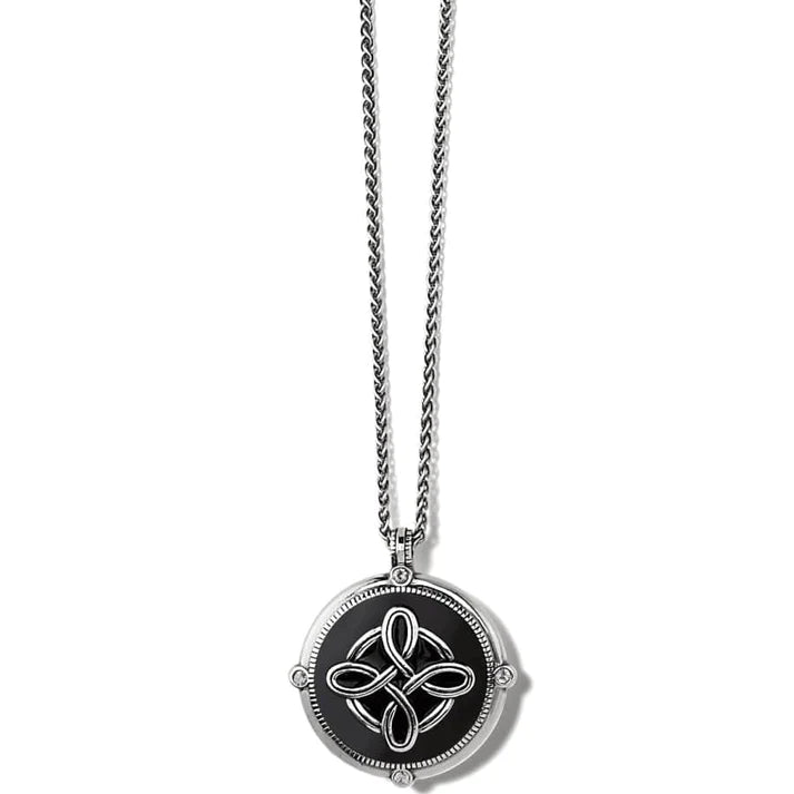 Interlok Noir Heirloom Reversible Necklace - Zinnias Gift Boutique