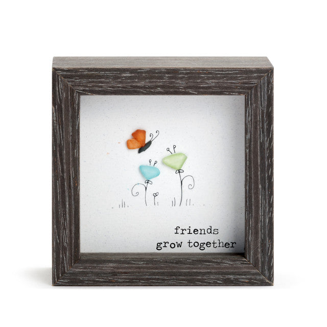 Friends Grow Together Shadow Box - Zinnias Gift Boutique