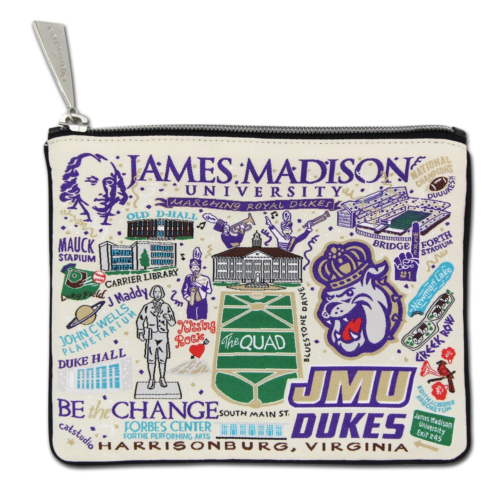 Collegiate Zipper Pouch - Zinnias Gift Boutique