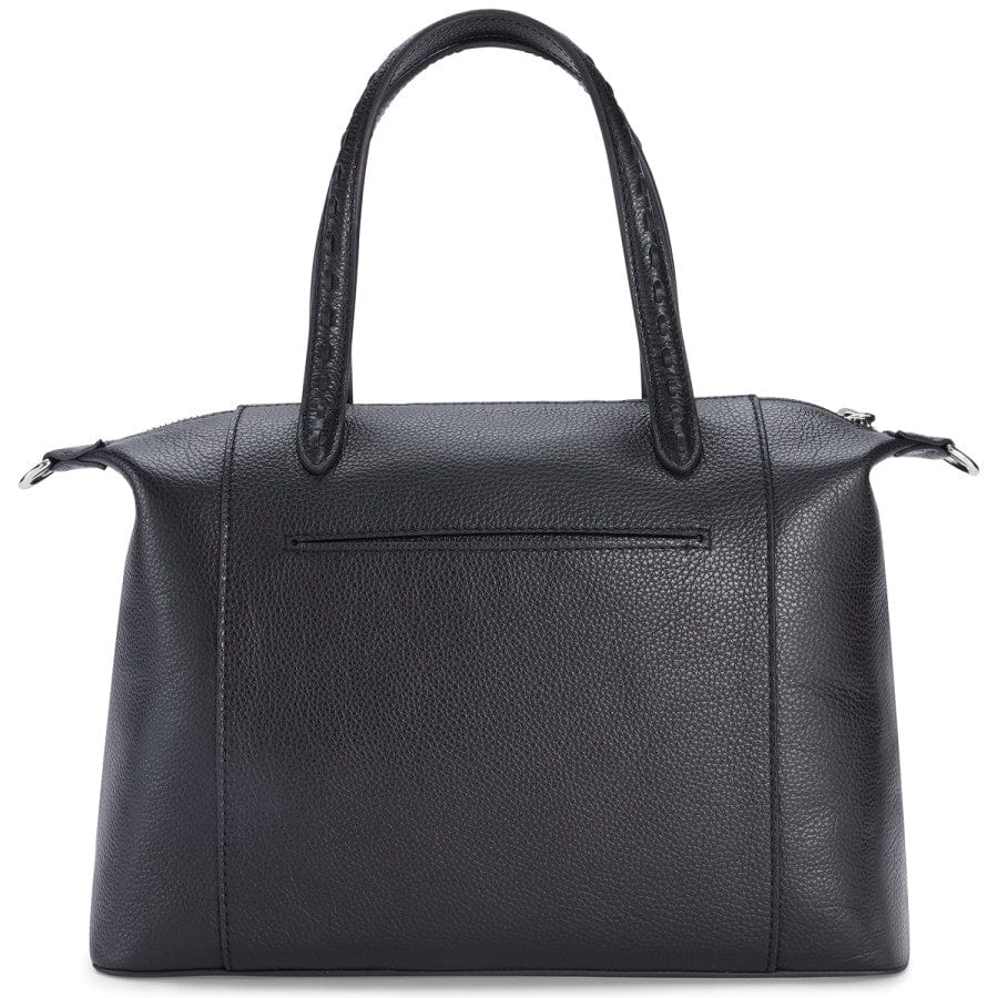 Blk Interlok Janelle Satchel - Zinnias Gift Boutique