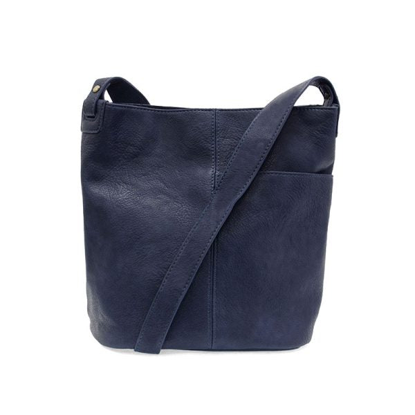 Bindi Front Slip Pocket Bucket Crossbody Bag - Zinnias Gift Boutique