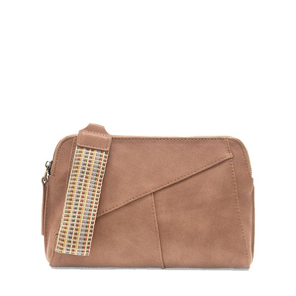 Gigi Crossbody with Woven Wrist Strap Dusty Mauve - Zinnias Gift Boutique