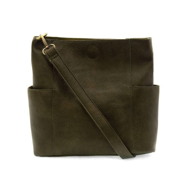 Kayleigh Side Pocket Bucket Bag - Zinnias Gift Boutique