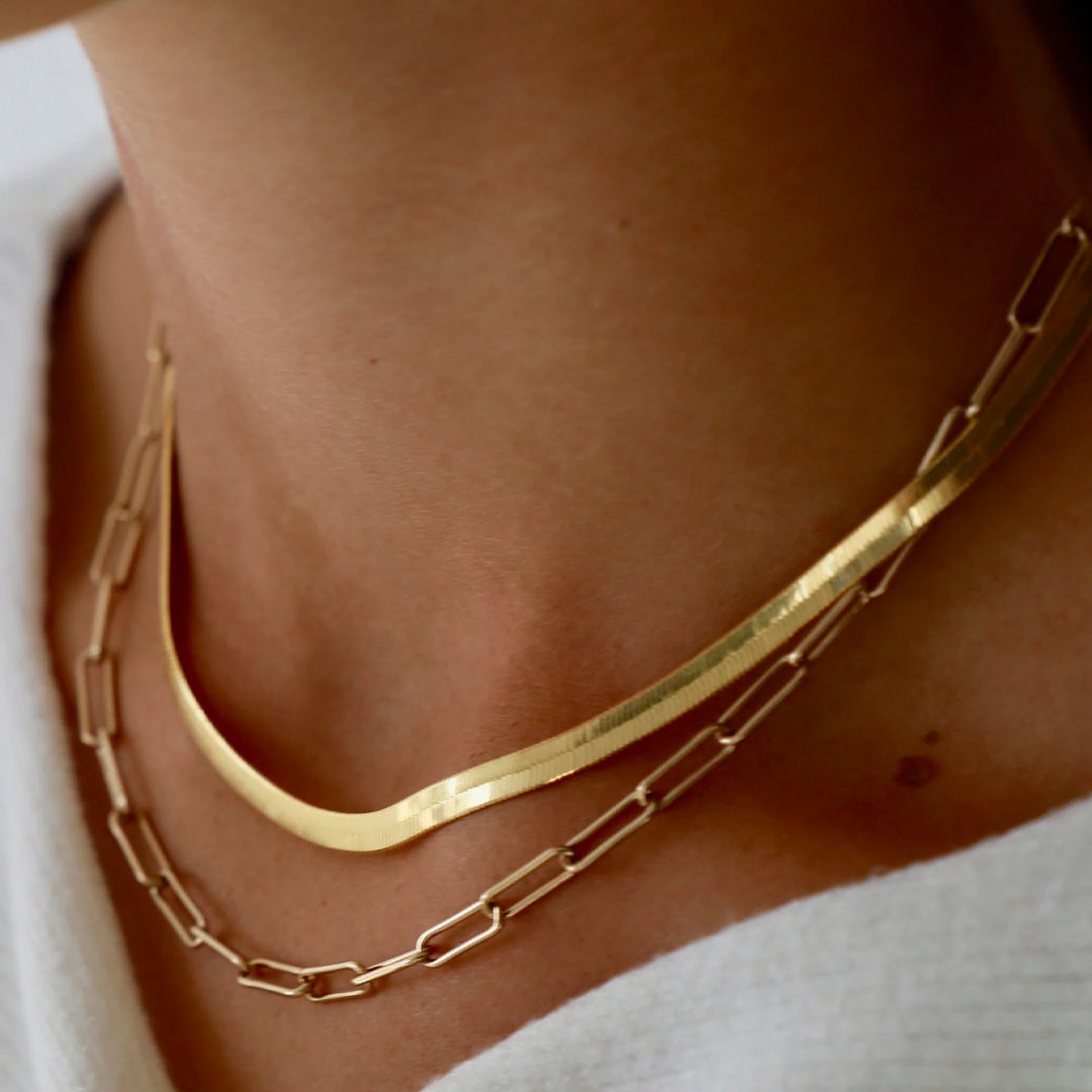 Herringbone Necklace 16/18" - Zinnias Gift Boutique