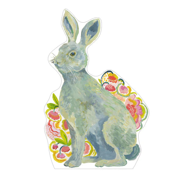 Flower Rabbit Mini Acrylic Cutout Shelfie 0.50 inch - Zinnias Gift Boutique