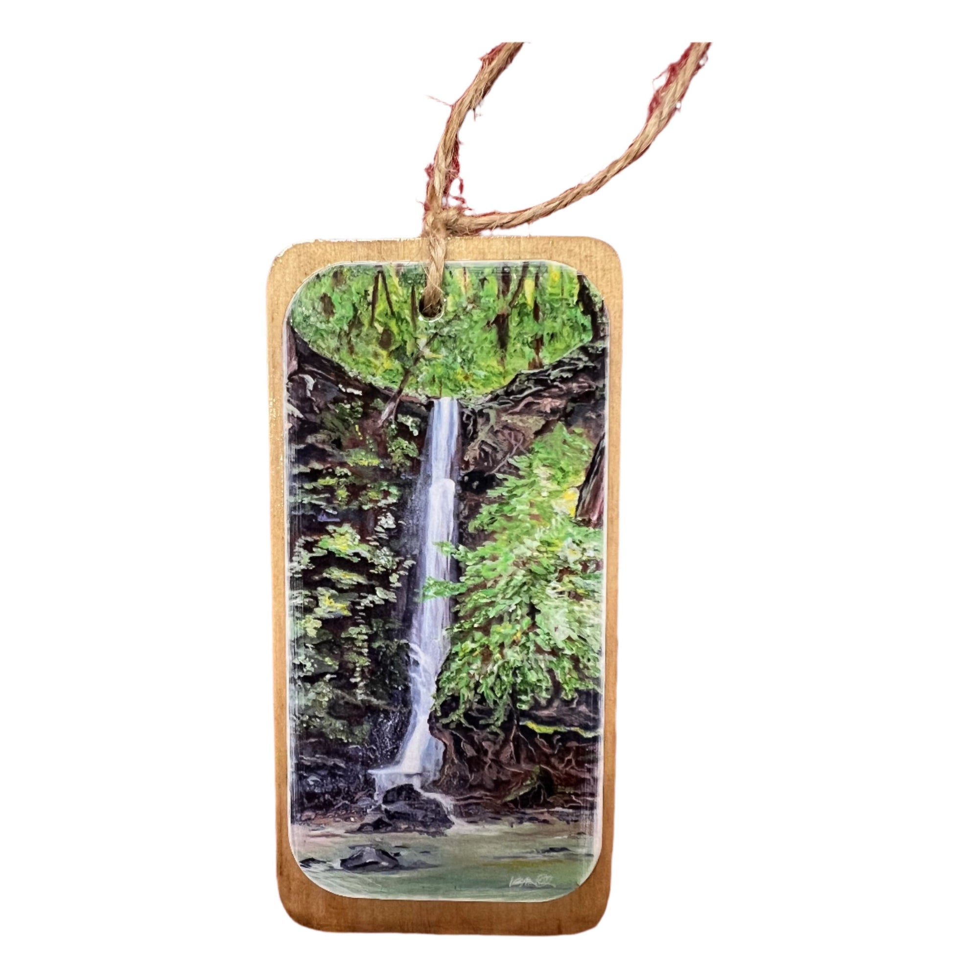 Local Artist Wood Ornament - Zinnias Gift Boutique