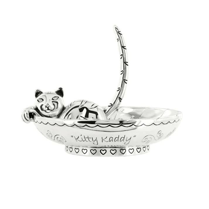 Sil Kitty Kaddy Rng Hld/Tray - Zinnias Gift Boutique