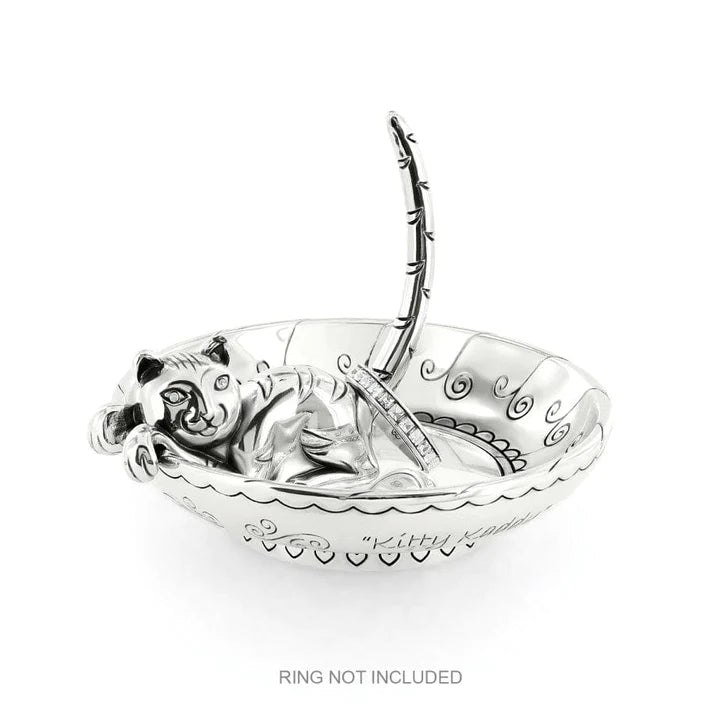 Sil Kitty Kaddy Rng Hld/Tray - Zinnias Gift Boutique