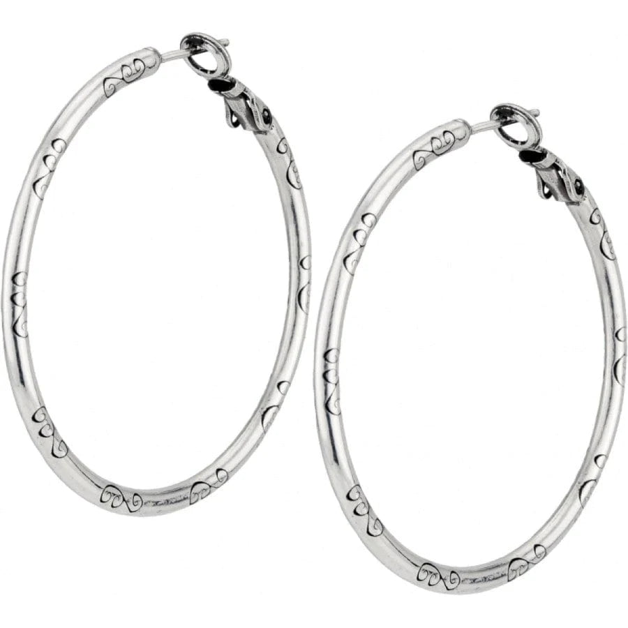 Large Earring Charm Hoops - Zinnias Gift Boutique