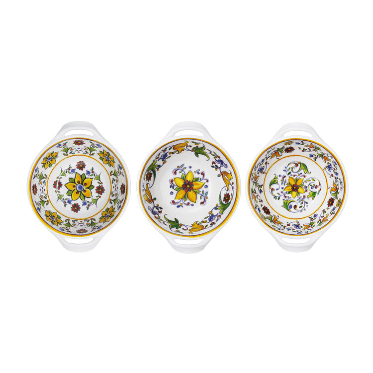 Capri Assorted Handled Bowls 6" - Zinnias Gift Boutique