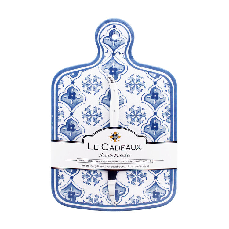 Moroccan Blue Cheeseboard Gift Set - Zinnias Gift Boutique