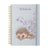 A4 Hedgehog Notebook - Love and Hedgehugs - Zinnias Gift Boutique