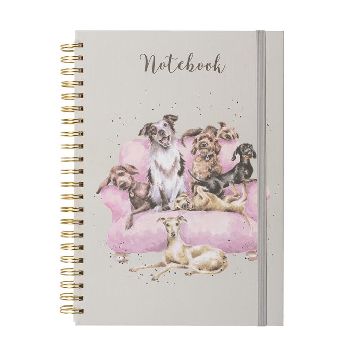 A4 Dog Notebook - Movie Night - Zinnias Gift Boutique