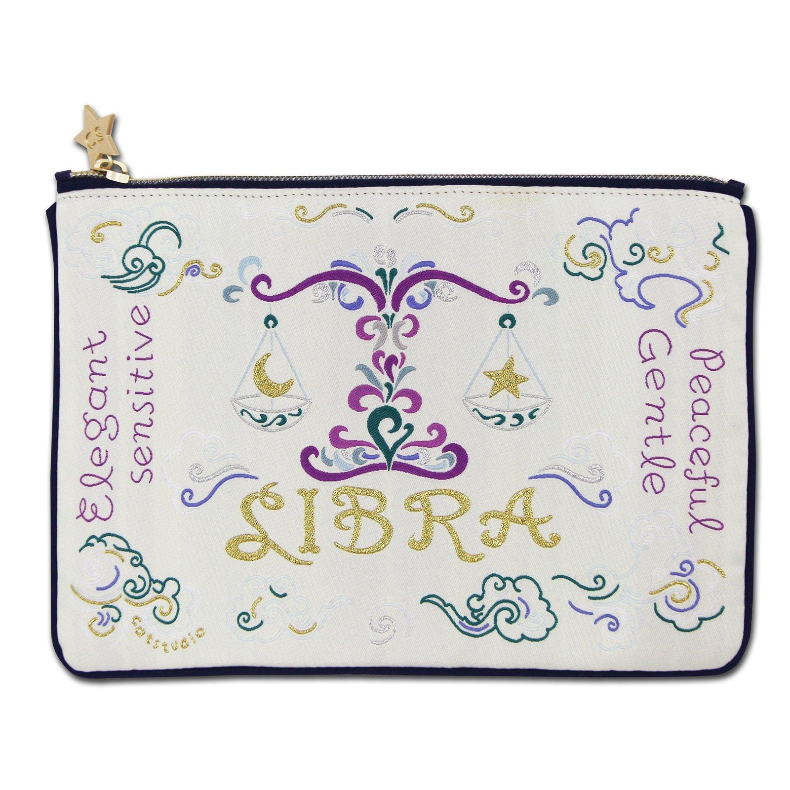 Libra Astrology Zip Pouch - Zinnias Gift Boutique