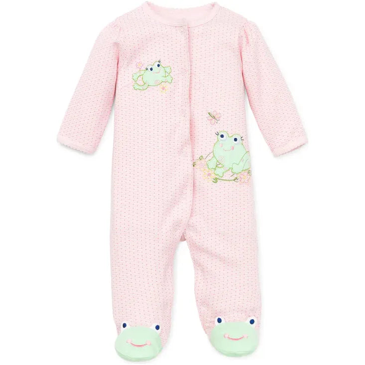 Frog Friends Footed One-Piece - Zinnias Gift Boutique