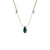 Emerald Silk Slider Necklace - Zinnias Gift Boutique