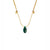 Emerald Silk Slider Necklace - Zinnias Gift Boutique