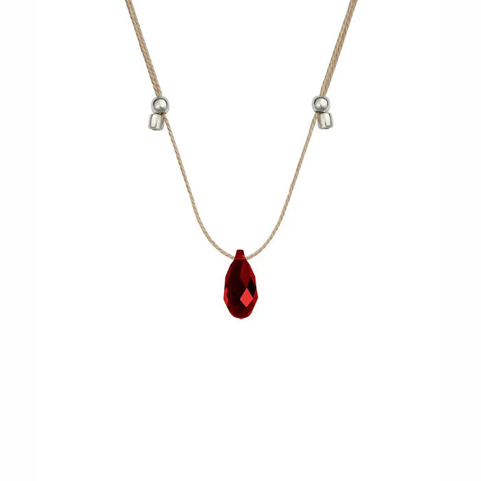 Siam Silk Slider Necklace - Zinnias Gift Boutique