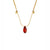 Smoked Amber Silk Slider Necklace - Zinnias Gift Boutique