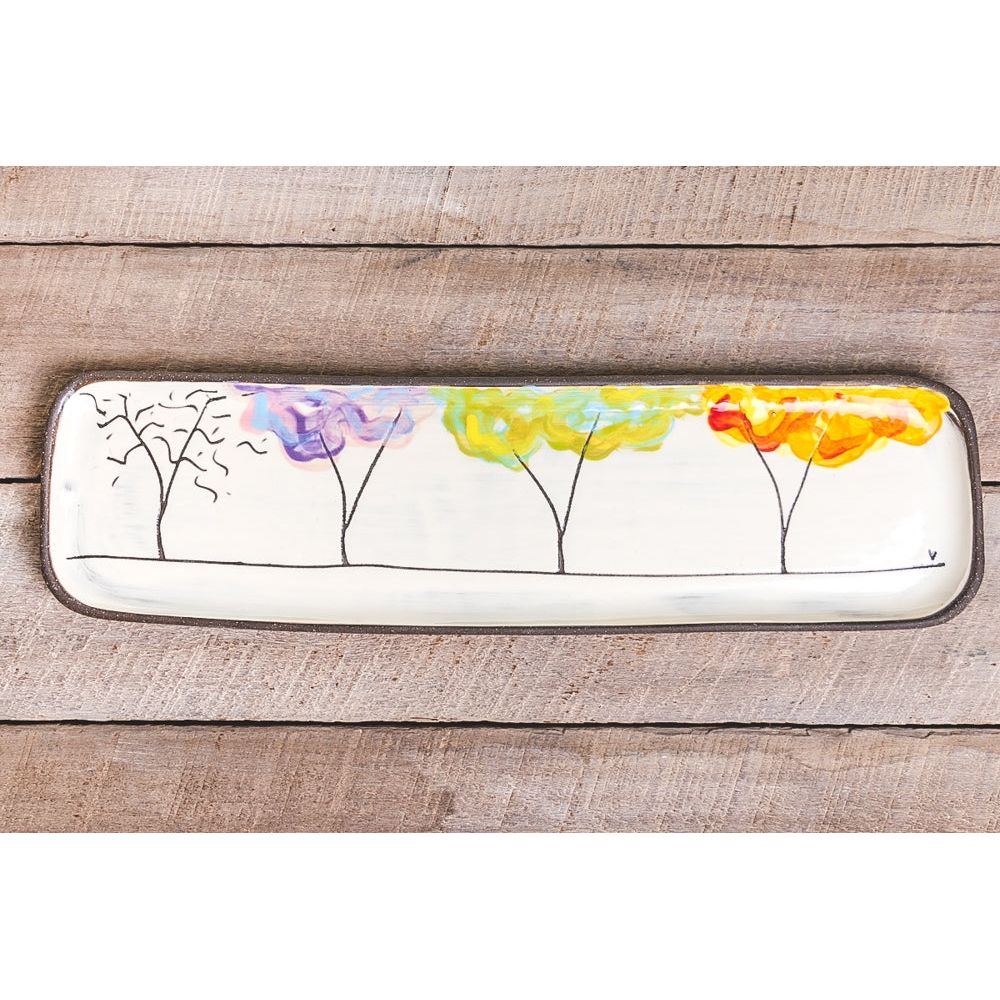 Long Rectangle Tray (Seasons) - Zinnias Gift Boutique