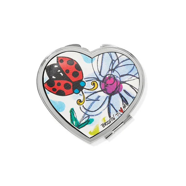 Love Tweet II Heart Compact Mirror - Zinnias Gift Boutique