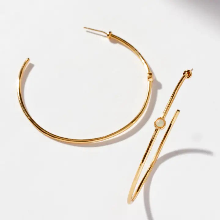 Opal Babe Everyday Hoops - Zinnias Gift Boutique