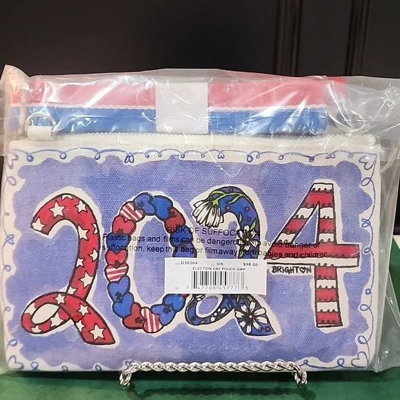 Election Day Pouch with Strap 2024 - Zinnias Gift Boutique