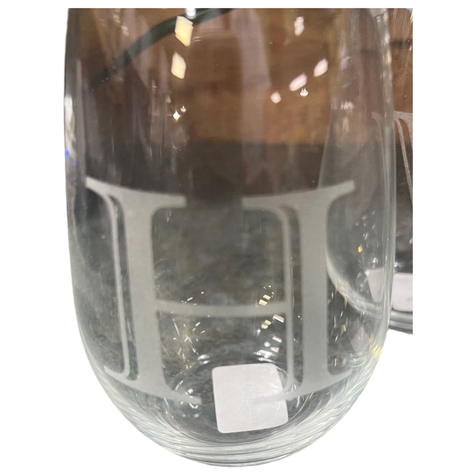 Stemless Glass Letter - Zinnias Gift Boutique