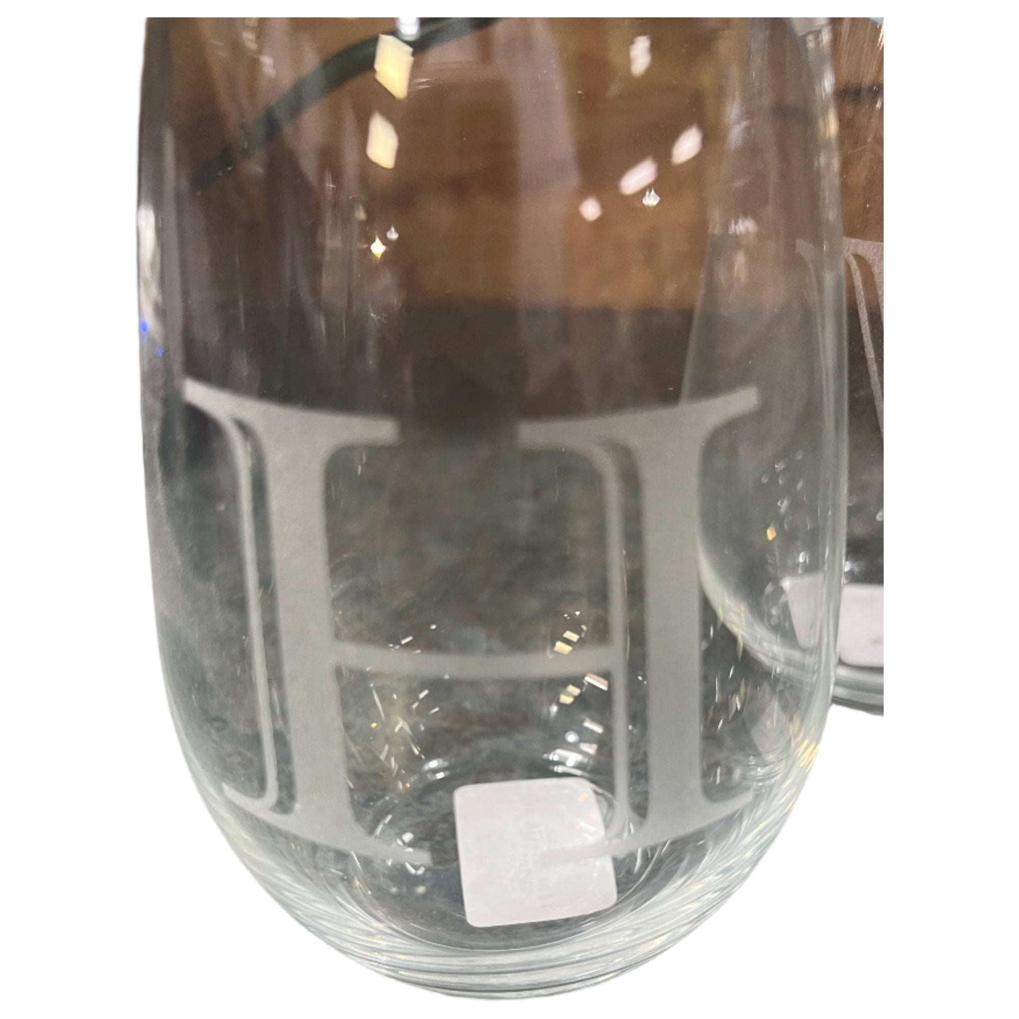 Stemless Glass Letter - Zinnias Gift Boutique