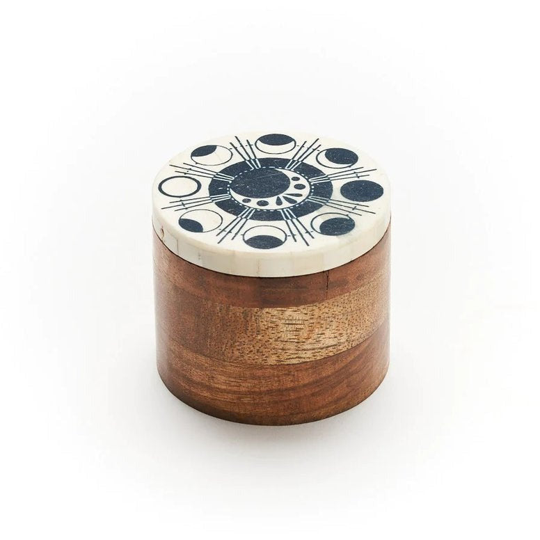 Ankura Lunar Round Keepsake Box - Zinnias Gift Boutique