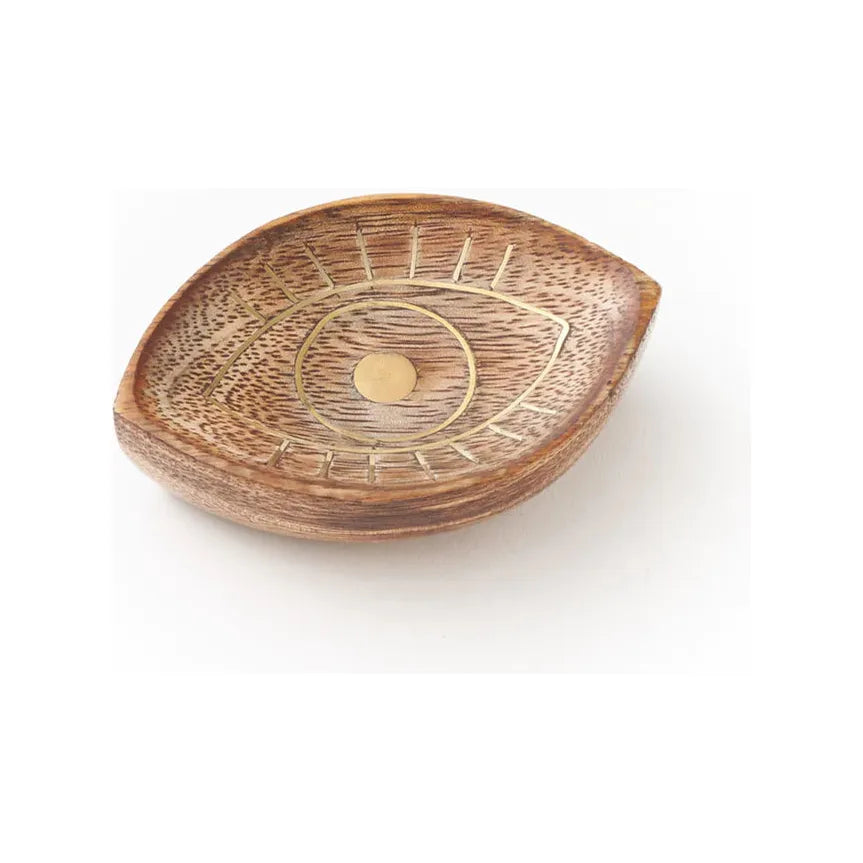 Jewelry tray with evil eye design by Matr Boomie, featuring decorative picture frame style for organizing accessories.