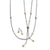 Meridian Petite Pearl Two Tone Long Necklace - Zinnias Gift Boutique