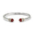 Meridian Red Open Hinged Bangle - Zinnias Gift Boutique