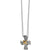 Meridian Two Tone Mini Cross Necklace - Zinnias Gift Boutique