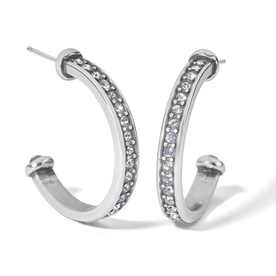 Meridian Zenith Silver Medium Hoop Earrings - Zinnias Gift Boutique