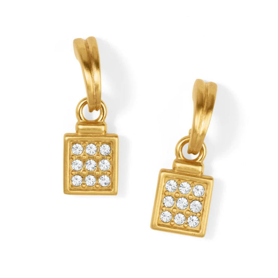 Meridian Zenith Mini Gold Post Drop Earrings - Zinnias Gift Boutique