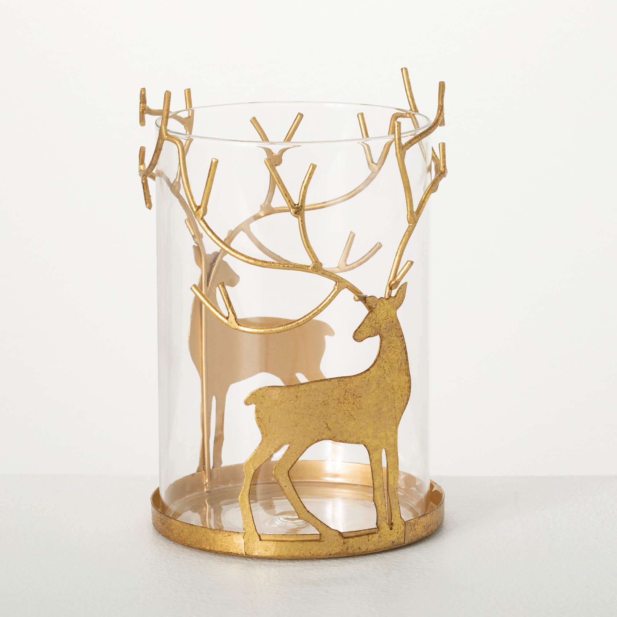 DEER PILLAR HOLDER - Zinnias Gift Boutique