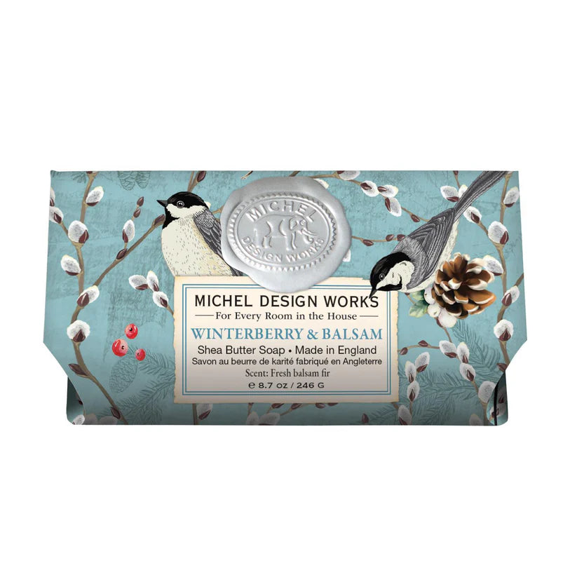 Winterberry & Balsam Large Bath Soap Bar - Zinnias Gift Boutique