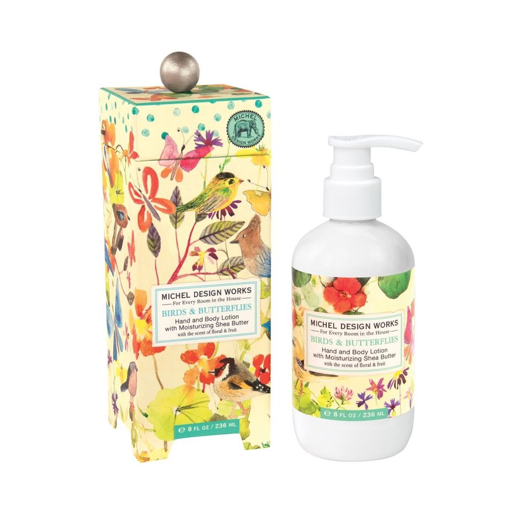 Birds and butterflies Lotion - Zinnias Gift Boutique