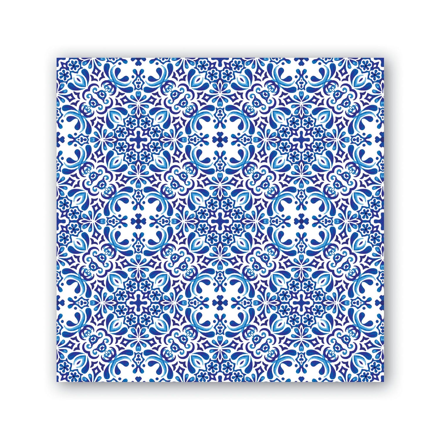 Indigo Seas Cocktail Napkin - Zinnias Gift Boutique