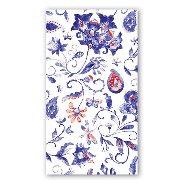 Paisley & Plaid Hostess Napkin Florals - Zinnias Gift Boutique