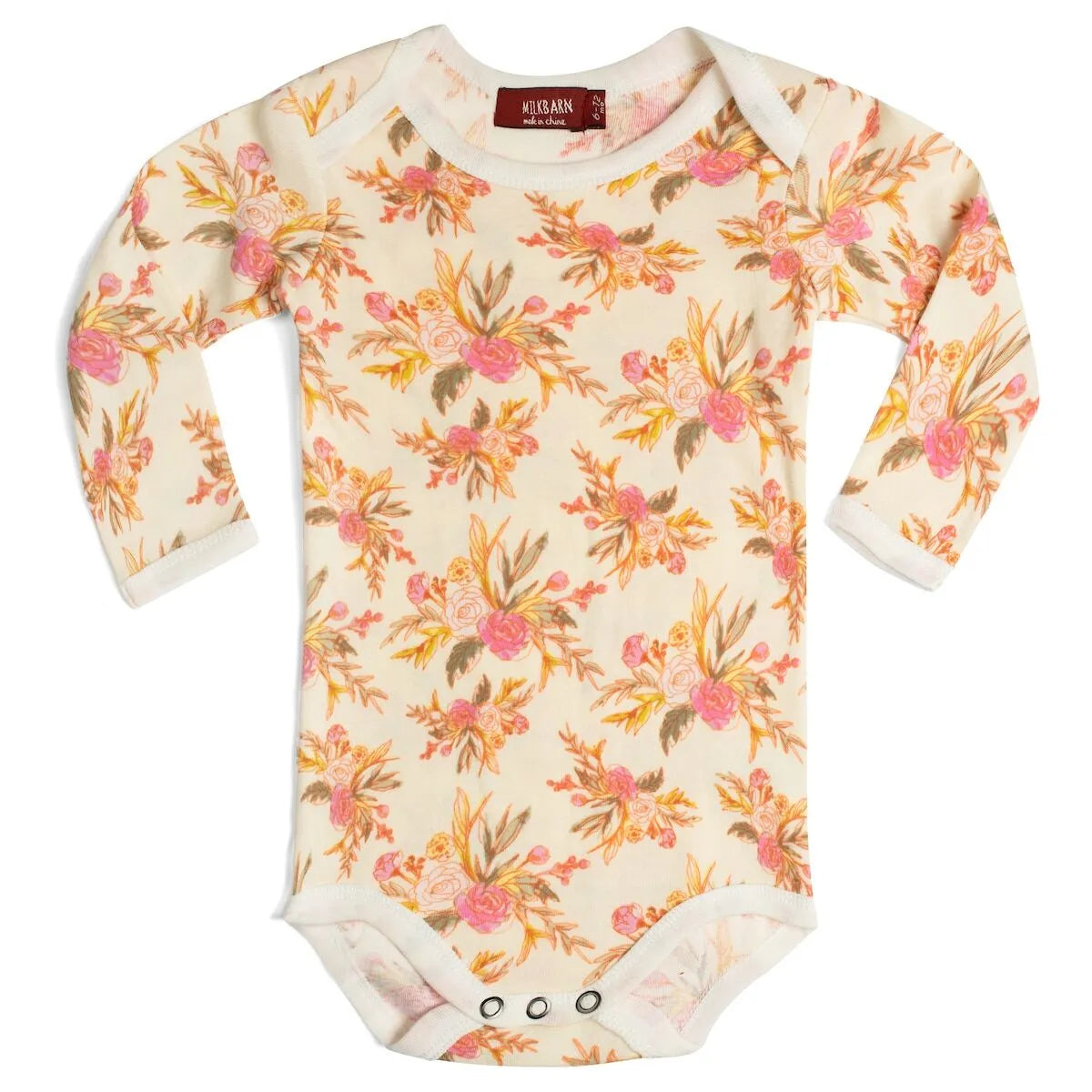 Organic One Piece Floral Bicycle - Zinnias Gift Boutique