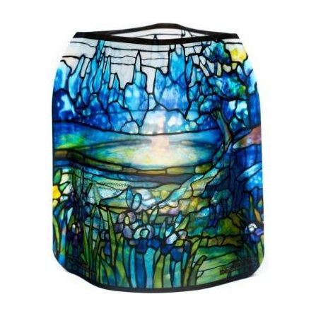 Modgy Tiffany-style dragonfly luminaries expand with colorful glass panels, perfect for outdoor lighting and decorative ambiance.