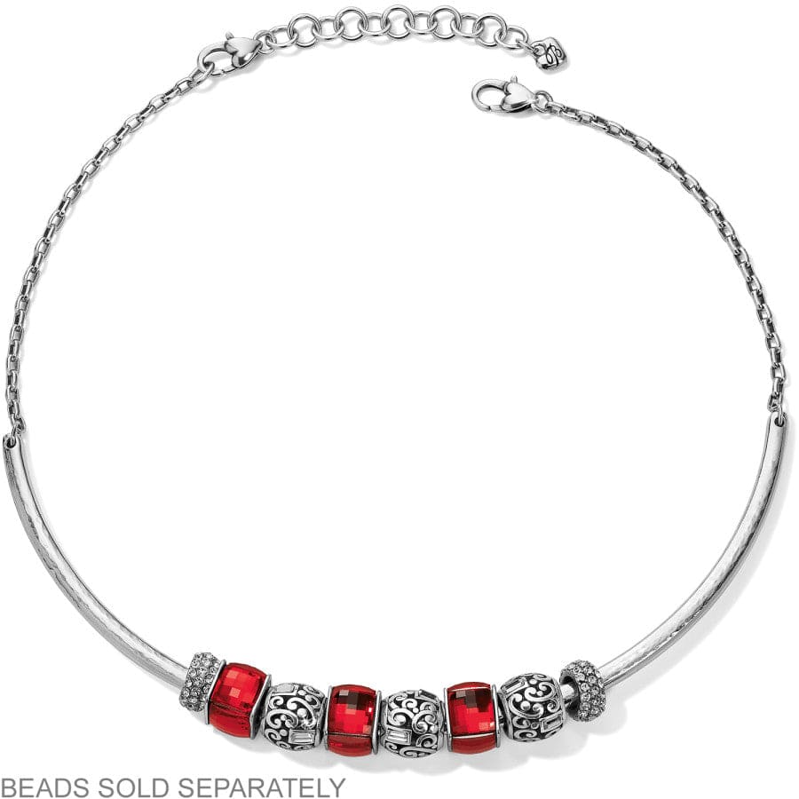 Silver Abc Monogram Choker - Zinnias Gift Boutique