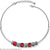 Silver Abc Monogram Choker - Zinnias Gift Boutique