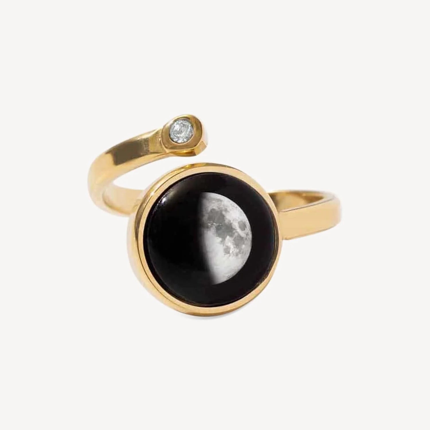 Cosmic Spiral Ring in Gold - Zinnias Gift Boutique