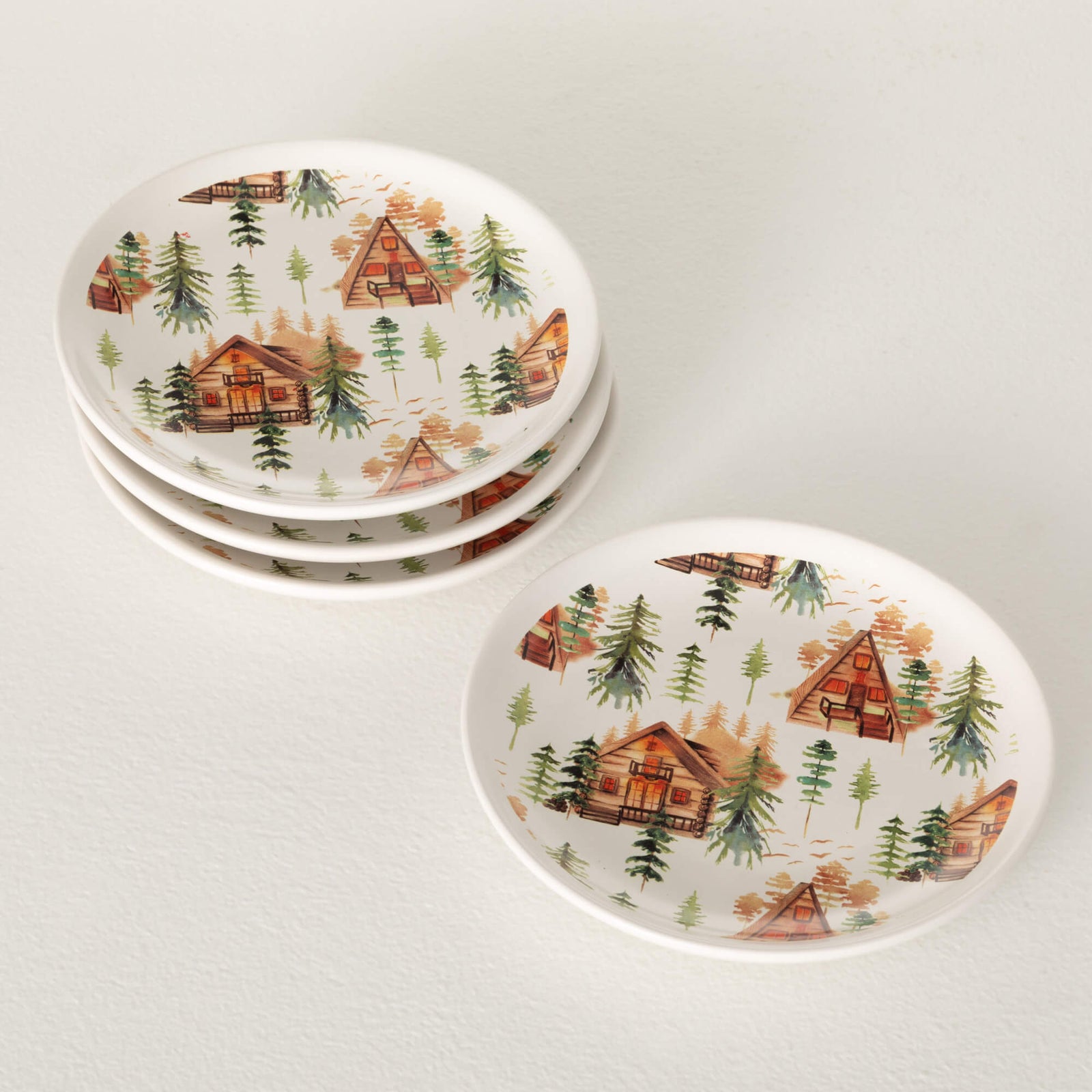 RUSTIC CABIN SNACK PLATE - Zinnias Gift Boutique
