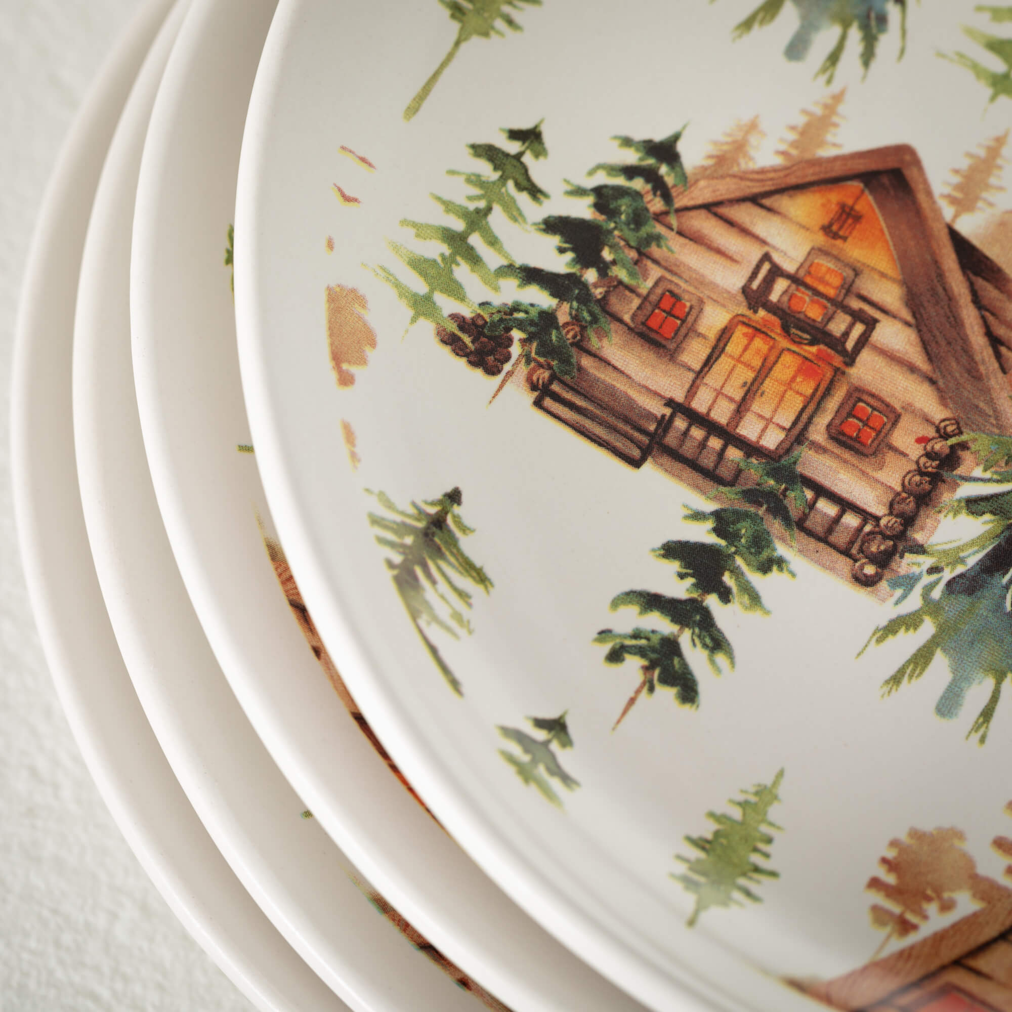 RUSTIC CABIN SNACK PLATE - Zinnias Gift Boutique