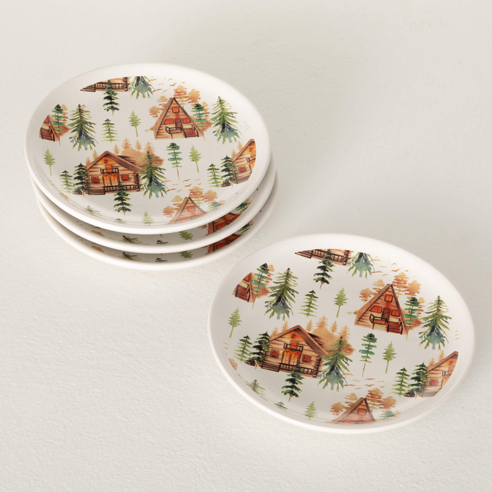 RUSTIC CABIN SNACK PLATE - Zinnias Gift Boutique