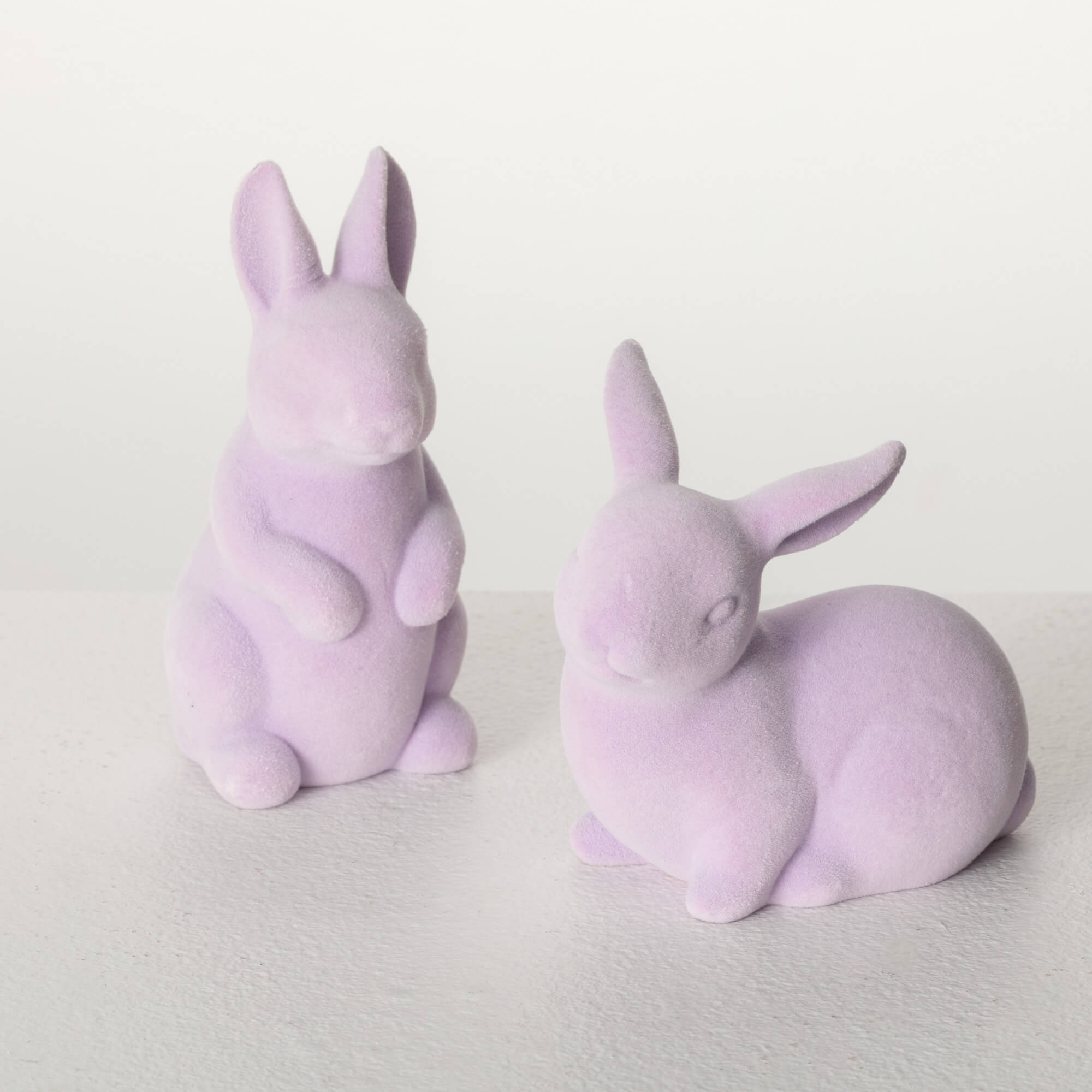 Lavender Bunny Figurine - Zinnias Gift Boutique